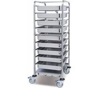 Chariot Inox à Dégivrage 9 Niveaux pour Bacs GN 1/1 - Pujadas - Inox