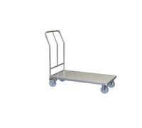 Chariot inox à dossier fixe 1000 x 518 mm 200 kg - 800006724