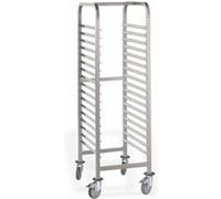 Chariot Inox à Glissières Démontable 17 Niveaux pour Bacs GN 1/1 - Pujadas - Inox