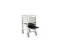 Chariot Inox de Pâtissier Bas Renforcé pour Plateaux - - - Acier inoxydable