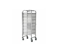 Chariot Inox Démontable 15 Glissières pour Bacs GN 1/1 - Pujadas - Inox