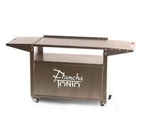 Chariot pour plancha 2 ou 3 feux - Tout INOX - CHI005