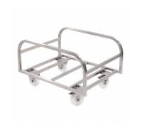 Chariot inox pour bac grand volume 100 L