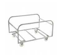 Chariot inox pour bac grand volume 500 L