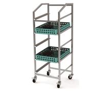 Chariot INOX pour Casier de Vaisselle 500 x 500 - Combisteel - INOX