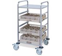 Chariot Inox pour Casiers à Vaisselle 5 à 9 Niveaux - Pujadas - Inox