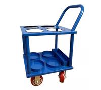 Chariot léger, Support de Bouteille d'oxygène Robuste for Quatre, Six ou Huit Bouteilles, Chariot Transport for soudage, à Main(Blue,S)