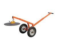 Chariot Magnétique pour Soulever Les Couvercles avec Roues Tout-terrain de 40,6 Cm, 59,7 Cm et 70,8 Cm, Système de Levage Magnétique, Crochet Pivotant et Poignée Antidérapante(40cm/16in)