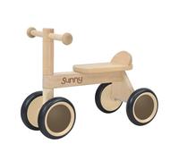 Sunny tire Draisienne Sunny Mini Walker en bois 4 roues Sans pédales Intérieur/extérieur 1,5–3 ans