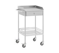Chariot médical - 2 tablettes de 43 x 39 x 13 cm - 1 tiroir - 40 kg | Steinberg Systems