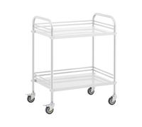Chariot médical - inox - 2 tablettes de 63 x 40 x 12,5 cm - 20 kg | Steinberg Systems