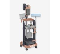 Smoby - Rowenta Chariot Ménage + Aspirateur Balai - avec Sons Réalistes - 10 Accessoires Inclus - Roues Multidirectionnelles - Dès 3 Ans