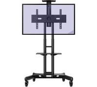 Chariot Meuble TV avec Roulette Invision - Pied Pivotant de 32 à 65 - Anti Basculement - Fixation VESA 600x400mm G