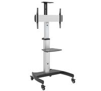 Chariot Meuble TV avec Roulette Support Télé Pied Pivotant max 70" max 50 kg