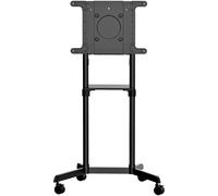 StarTech.com Chariot Meuble TV - Support TV sur Roulettes Portable - Écrans VESA 37-70" (70kg) - Étagère de Rangement - Inclinable - Gabarit de Montage Universel Télévision (MBLTVSTNDEC) chariot - pour écran plat