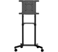 StarTech.com Chariot Meuble TV - Support TV sur Roulettes Portable - Écrans VESA 37-70" (70kg) - Étagère de Rangement - Inclinable - Gabarit de Montage Universel Télévision (MBLTVSTNDEC) chariot - pour écran plat