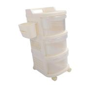 Chariot Mobile à Langer pour bébé, Organisateur de Rangement Roulant à 3 Niveaux, Station à Langer pour Crèche, Bureau, Salle de Bain, Cuisine