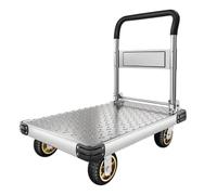 Chariot Mobile À Plate-forme Pliable Pour Diable Sur Roues(125*75*89 6in) | Remorque pliable et portable pour usage domestique avec poignée en mousse pour les déménagements de garage ou d'entrepôt