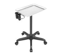Chariot mobile pour coiffeur, coiffeur, avec roulettes, hauteur réglable, avec plateau amovible, pour salon de coiffure, spas, hauteur réglable