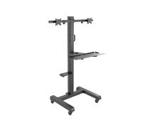 Chariot mobile pour moniteur 2 écrans 15"-32"