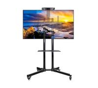 Chariot Mobile TV 32-65 Pouces, Support Rotatif for écran Horizontal et Vertical, Support de Sol