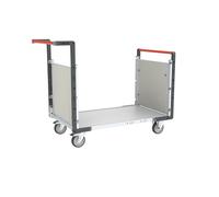 Chariot modulaire - 2 dossiers plateau bois 850x500 mm 250 kg - FIMM - 806724172