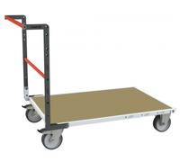 Chariot modulaire tube 1 dossier plateau bois 1200 x 800 mm 500 kg - 806724611