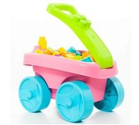 Chariot Molto Avec 20 Blocs - Molto - Rose - Mixte - Bébé - Intérieur - 12 Mois