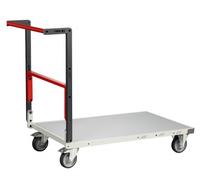 Chariot monté dossier repliable 1000x600 mm plateau mélaminé roues TPE 250 kg - FIMM - 806722121