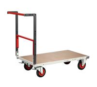 Chariot monté dossier repliable 1000x600 mm plateau médium roues CC 400 kg - FIMM - 806722231