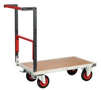 Chariot monté dossier repliable 850x500 mm plateau médium roues CC 400 kg - FIMM - 806721231