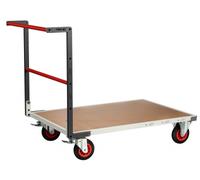 Chariot monté FLATPACK™ dossier fixe 1200 x 800 mm plateau médium roues CC 400 kg - 806723230