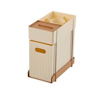 Chariot multifonction en métal - Chariot de rangement peu encombrant pour magazines, livres, collations et service - Utilitaire roulant polyvalent pour la maison et le bureau