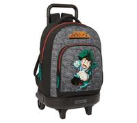 Chariot My Hero Academia - safta - Multicolore - 22x33x45 cm - Polyester - 2 sections - 5 poches - Poignée télescopique