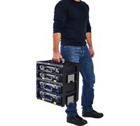 Chariot outils CarryMore 80x2 mit 2 CL 80 4x8-9 Couleur: noir