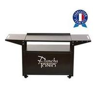 Chariot Plancha Acier Epoxy Noir