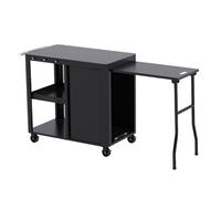 Brasero - Desserte pour plancha Evolution - Rangements, porte, plateau 85x50 cm, extension - Noir