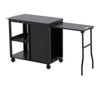Brasero - Desserte pour plancha Evolution - Rangements, porte, plateau 85x50 cm, extension - Noir
