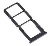 Chariot plateau de logement tray compatible avec OPPO A16/A16S CPH2269 CPH2271 porte carte nano Sim1+ SIM 2 + fente slitte logement mémoire micro carte SD (Noir)