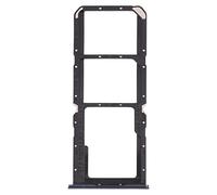 Chariot plateau de logement tray compatible avec OPPO A74 4G / F19 / F19s CPH2219 porte carte nano Sim1+ SIM 2 + fente slim logement mémoire micro carte SD (Noir)