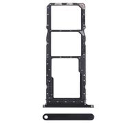Chariot plateau de logement tray compatible avec Samsung Galaxy A05S SM-A057F A057 porte carte Sim1+ SIM 2 + fente pour compartiment logement mémoire micro SD carte (Noir)