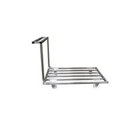 Chariot Plateforme Inox 304 Plateau Barreaudé - - Inox1200