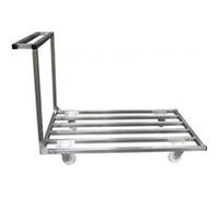 Chariot Plateforme Inox 304 Plateau Barreaudé - - Inox1200