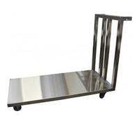 Chariot Plateforme Inox 304 Plateau Plein - - Inox1200
