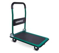 Chariot plateforme pliable 150 kg - 47 x 73 cm | Roues 360° & antidérapant