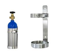 Chariot Plateforme Support Mural pour Bouteille d'oxygène, pour Bouteilles de 2 à 4 L, Support métallique avec Boucle de sécurité, étagère Fixe pour Bouteilles Individuelles, pour cliniques
