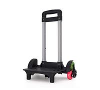 Chariot pliable à 6 bagages roulants - Chariot à dos durable pour étudiant - Chariot de voyage à main pour sacs