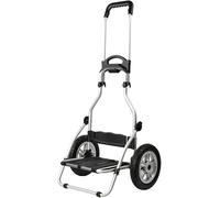 Chariot pliable à roues gonflables - Chariot multifonction pour les courses, les bagages, le camping, les activités de plein air, léger, facile à ranger, durable et portable