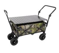 Chariot Pliable avec Roues | Festival, Wagon Utilitaire Pliant Extérieur avec Chariot De Jardin À Provisions Roulant Pêche(C)
