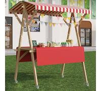 Chariot pliable avec roues, support de concession extérieur portable pour marchés de rue et foires, kiosque commercial